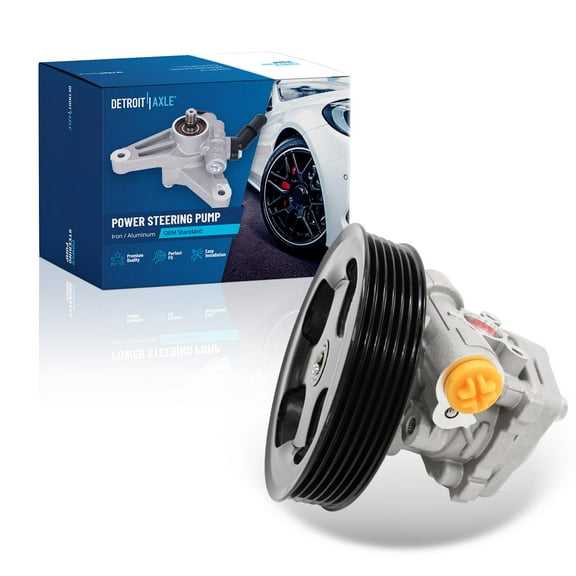 Detroit Axle - Power Steering Pump with Pulley Replacement for 2003 2004 2005 2006 2007 Infiniti G35 Nissan 350Z