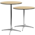 thumbnail image 4 of Pemberly Row Table Cocktail Ronde en Bois, Fini Naturel et Noir, 4 of 7