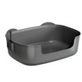 thumbnail image 2 of Kumdkd Extra Large Open Cat Litter Box - 16x11in Spill-Proof Plastic Pan, Non-Stick & Lightweight for Senior Cats/Kittens, Easy Clean Litter Tray with Scoop (Gray), 2 of 6