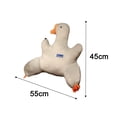 thumbnail image 5 of Tnobhg Waist Pillow Comfortable White Goose Plush Toy Relieve Back Pain Ergonomic Design Soft Cute Doll Cushion, 5 of 7