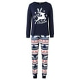 thumbnail image 3 of Kcodviy Family Christmas Pajamas with Family Christmas Pajamas Pants Family Set Christmas Print Family Holiday Pajamas Set Top and Plaid Pants Family Feeling Christmas Pajamas (Mom), 3 of 7