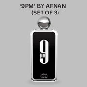 9pm EDP Spray 100ML (3.4OZ) By Afnan | Unlock your charm with this perfume for men. (Pack of 3)
