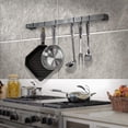 thumbnail image 2 of Enclume Design Products WR3 HS 36 in. Wall Rack Utensil Bar with 6-Hooks, Hammered Steel, 2 of 4