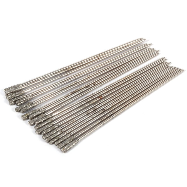 Drill Bits Lapidary Drill Bits Agate Drill Bits Lapidary Hole Coated Lapidary Drill Bit 20PCS 1mm Coated Lapidary Drill Bits Solid Bits Needle For Jewelry Agate