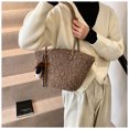 thumbnail image 4 of Bolso Mano Hombro Mujer Lana Cordero Color Sólido, 4 of 9