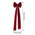thumbnail image 7 of Dserhfy Chair Sash Bow Reusable Chair Back Velvet Bow Universal Wedding Events Banquet Anniversary Bridal Banquet Party Dining Chair Cover Decoration, 7 of 7