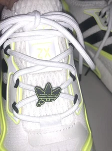 Adidas ZX 2K Boost J White & Volt Athletic Training Shoes Sz 6