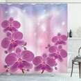 thumbnail image 1 of Ambesonne Floral Shower Curtain, Exotic Orchid Flowers, 69"Wx75"L, Purple Pale Pink Blue, 1 of 3
