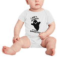 thumbnail image 2 of Halloween "I Ain't Afraid of No Ghosts" Funny Announcement Baby Jumpsuits Unisex, 2 of 5