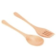 thumbnail image 2 of Ccdes Beer Stainless Steel Straws Wooden Spoon Fork Reusable Japanese‑style Tableware Kitchen Utensil For Home Restaurant, 2 of 8