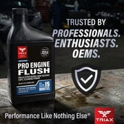 TRIAX Pro Engine Flush Oil-Based Deep Clean Motor Oil Flush Removes Sludge & Carbon (16 Ounce)