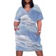 thumbnail image 2 of Vestido suelto con bolsillo y patrón de nubes vestido holgado de verano ropa de verano para mujer vestidos para ocasis formales, 2 of 7