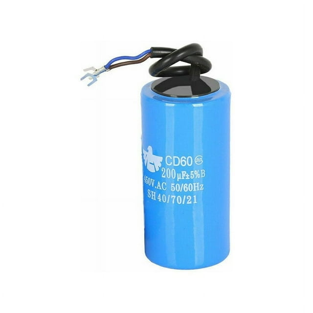 Condensateur de Démarrage Moteur en Aluminium, Construction Robuste pour Climatiseurs et Compresseurs, Taille Compacte Légère 450V 300uf CD60 Résistance à la Chaleur Faible Fuite Faible