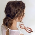 thumbnail image 3 of Unique Bargains 1 Pc Fashion 8-Shaped Hair Clips Hairdo Clip Brown, 3 of 5