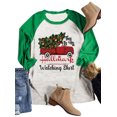 thumbnail image 2 of Anbech Christmas 3/4 Sleeve T Shirts for Women Shirt Merry Christmas Tees Funny Christmas Snowflake Graphic Shirts Baseball Tee Tops, 2 of 4