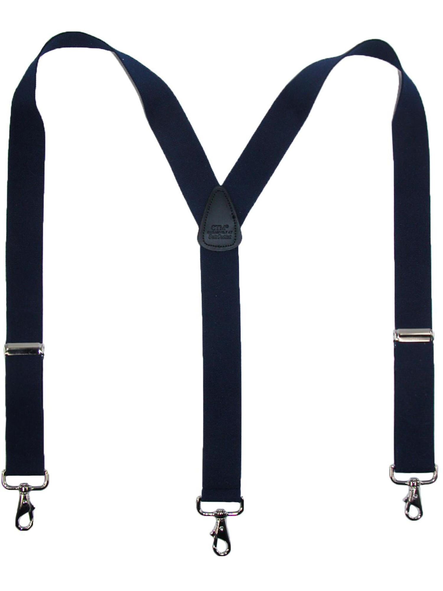 Mens Suspender with Swivel Hooks Adjustable Braces Y Shaped Elastic Comfortable Braces Belt Loops Strap 