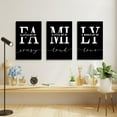 thumbnail image 2 of Home Wall Art for Living Room and Dining Room - Inspirational Family Quotes Poster - 'A Little Bit of Crazy' Print - Black 12"x16", 2 of 7