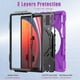 thumbnail image 3 of Funda para Samsung Galaxy Tab S10 Lite/S10 FE/S9 FE de 10,9 pulgadas/Tab S9 de 11 pulgadas, cubierta de silicona resistente con asa, soporte de 360 ​​grados, correa y soporte para S Pen., 3 of 9