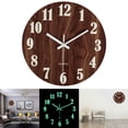 thumbnail image 4 of Reloj de pared luminoso de moderno 12 '' número digital que cuelga el Gloria reloj de pared silencioso sin tictac, 4 of 7