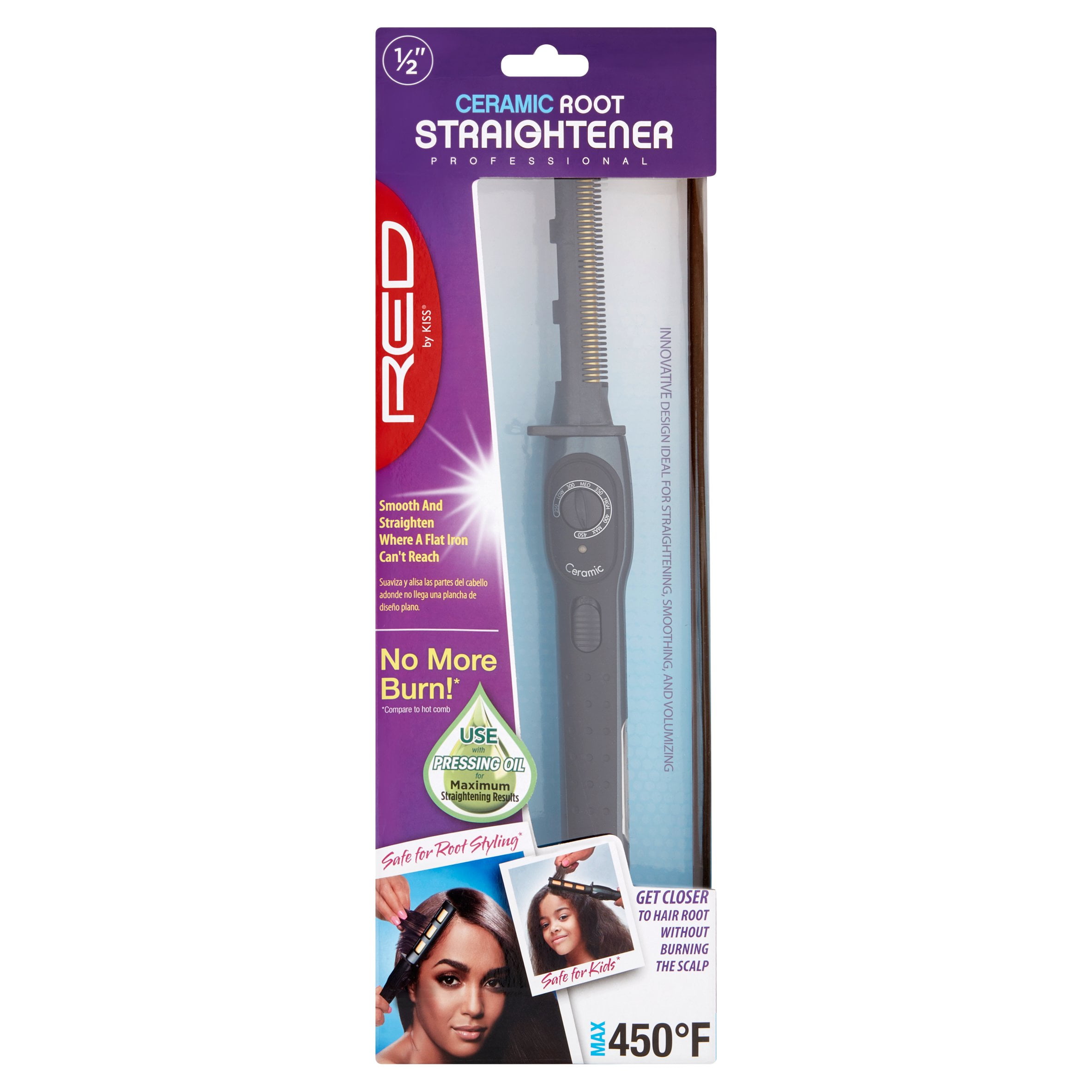 red by kiss ceramic root straightener