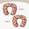 thumbnail image 3 of Xecao Tomatoes Print Memory Foam Cervical Neck Pillow Versatile U-Shaped Pillows for Home,Office,Camping,Travelling,Soft Washable Cover, 3 of 8