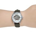 thumbnail image 3 of FORSINING Reloj de pulsera masculino con correa de tela impermeable mecánica ahuecada (blanco), 3 of 3
