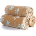 thumbnail image 2 of 1 Pack 3 Blankets Super Soft Fluffy Premium Fleece Pet Blanket Flannel Throw for Dog Puppy Cat Paw 30x20 inch, 2 of 7