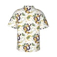 thumbnail image 3 of Goofa Snake And Moon Hawaiian Shirt for Men, Unisex Summer Beach Casual Short Sleeve Button Down Shirts,Aloha Tropical Floral print shirt-Small, 3 of 9