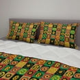 thumbnail image 2 of African Comforter & Sham Bedding Set, Abstract Design with Trippy Shapes Culture Hieroglyph Print, 3 pcs Duvet Set Microfiber Filling Quilt, 5 Sizes, Multicolor, by Ambesonne, 2 of 4