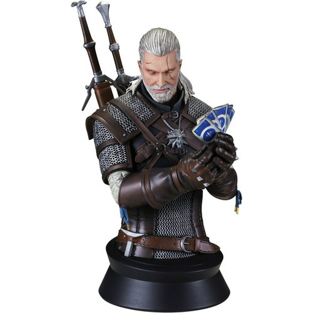Dark Horse 8.5 Inch The Witcher 3 Wild Hunt Geralt Playing Gwent Bust