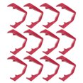 thumbnail image 1 of IFANLANDOR 12Pcs Red Plastic Food Tongs Finger Eating Clips for Home Kitchen and Party Use, 1 of 5