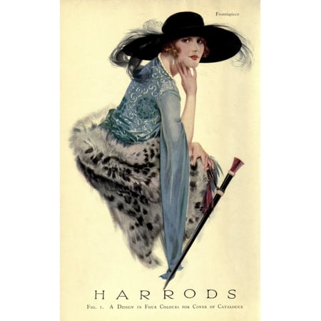 Fashion Drawing & Design Harrods Canvas Art - Luie M Chadwick (18 x 24)