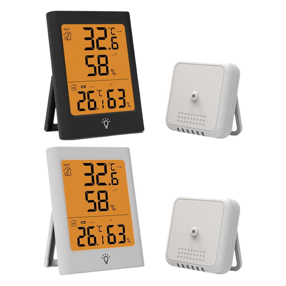 RichLink Wireless Thermometer Electronic Digital Thermometer Thermohygrometer,Black