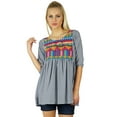 thumbnail image 1 of Bimba Women Ethnic Top Casual Wear Chic Boho Bohemian Style 3/4 Sleeve Cotton Tunic, 1 of 5