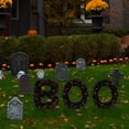 thumbnail image 2 of Northlight Lighted Letter "Boo" Outdoor Halloween Sign - 18" - Orange Lights, 2 of 7