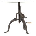 thumbnail image 2 of Carolina Living Adjustable Height Rustic Coffee Table - Natural Driftwood Top - Aged Iron Base, 2 of 4