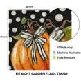 thumbnail image 2 of Fall Pumpkin House Flag for Outdoor 28x40 Double Sided,Seasonal Pumpkin with Bowknot White Dots Yard Flags for Outside,Holiday Decorative House Flag for Farmhouse Thanksgiving Autumn Décor, 2 of 6