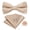 Champagne, variant on Light Yellow Silk Pre-Tied Bow Ties for Men Pocket Square Lapel Pin for Wedding Tuxedo