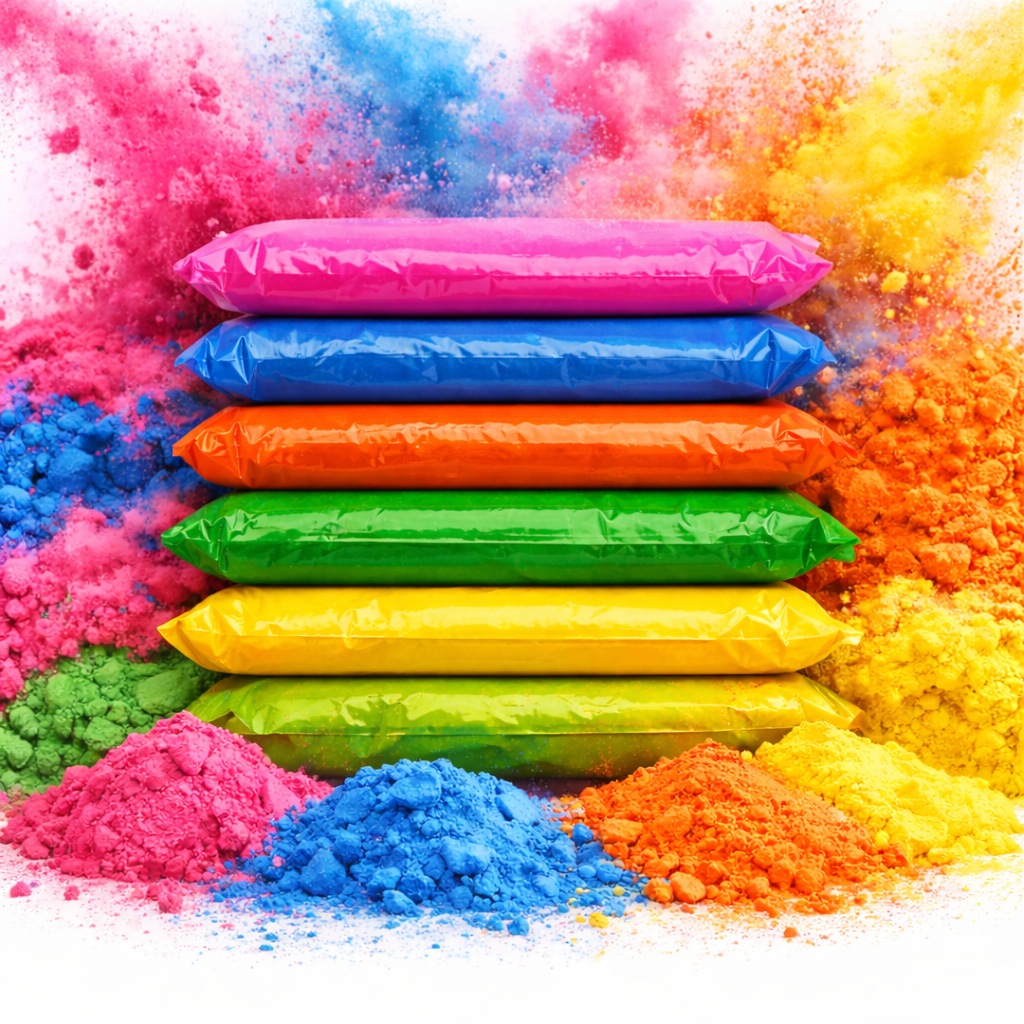 Holi Color Powder Bulk, 48 Pack Color Powder for Fun Run Events, Festivals & Outdoor Activities