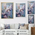 thumbnail image 4 of Designart "Blooming Lilac Bush In Purple And Blue I" Lilacs Floater Framed Canvas Art Print, 4 of 5