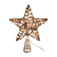 thumbnail image 2 of Estrella para la punta del árbol de Navidad | Estrella 3D de hierro de cinco puntas con 20 luces LED | Cinta dorada con purpurina multicolor para decoración navideña | Adorno duradero para árbol de, 2 of 6