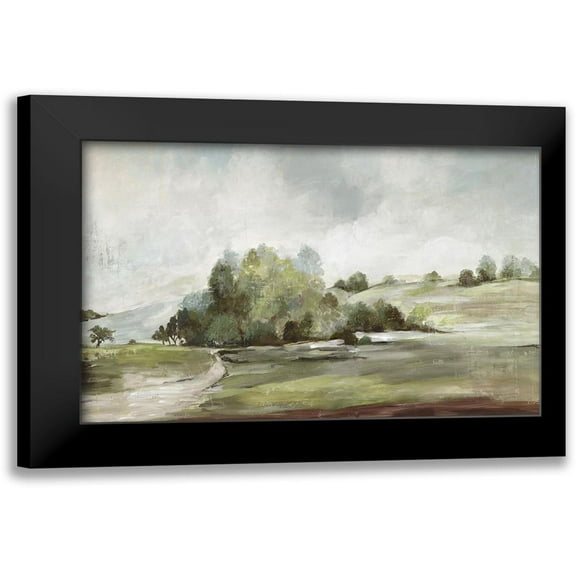 Pearce, Allison 14x11 Black Modern Framed Museum Art Print Titled - Green Country Road