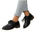 thumbnail image 6 of Wensltd Comfy Chunky Low Heel Shoes for Women Round Toe Work Daily Wear Black Lightweight Shoe, 6 of 8