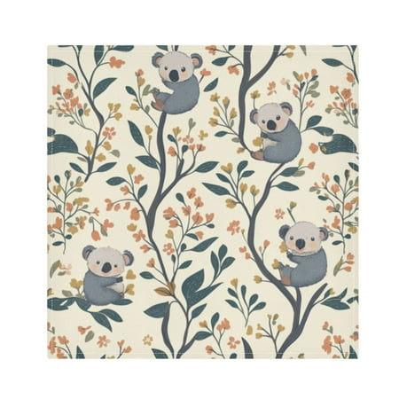 

Napkin Satin Napkin 20*20Inchx4 Kitchen Towel Dinner Plate Towel Decorative Towel Napkin Tea Towel Suitable For Kitchen Table Cute Koala Seamless