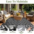 thumbnail image 4 of Tapis d'Extérieur Tapis d'Extérieur en Paille Plastique pour Patio Tapis Réversible d'Extérieur pour Camping Terrasse VR x Tapis de Zone Balcon Porche Cour Arrière et, 4 of 9