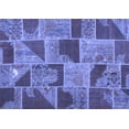 thumbnail image 1 of Ahgly Company Machine Washable Indoor Rectangle Patchwork Blue Transitional Area Rugs, 5' x 8', 1 of 4