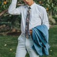 thumbnail image 4 of Garden Themed Necktie & Skinny Tie Set: Perfect for Wedding Groomsmen, Stylish and Comfortable, 4 of 6