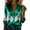 3#Multicolor, variant on DPTALR Women's Casual Lapel Color Block Mardi Gras Printed Shirt,Multicolor,Size L
