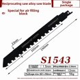 thumbnail image 1 of S1543 Lame de Scie Alternative en Alliage - Robuste pour Découper des Blocs Aérés, Briques Rouges et Pierres - Durable, Efficace et Installation Facile pour Professionnels et Amateurs de Bricolage - Design Compact, 1 of 6
