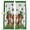 White Grass Green, variant on St. Patrick's Day Blackout Curtains for Bedroom/Living Room, Pinch Pleated Black Out Curtains, Green Shamrock Highland Cow Glod Coin Beige Room Darkening Window Drapes with Hooks 2 Panels, 39"x70"